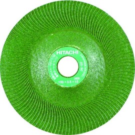 HiKOKI 0030-7001 Resinoid Flexible Whetstone, 3.9 inches (100 mm) x Thickness 0.1 inches (3.5 mm) Hole Diameter 0.6 inches (15 mm), Grain Size 36, Pack of 10