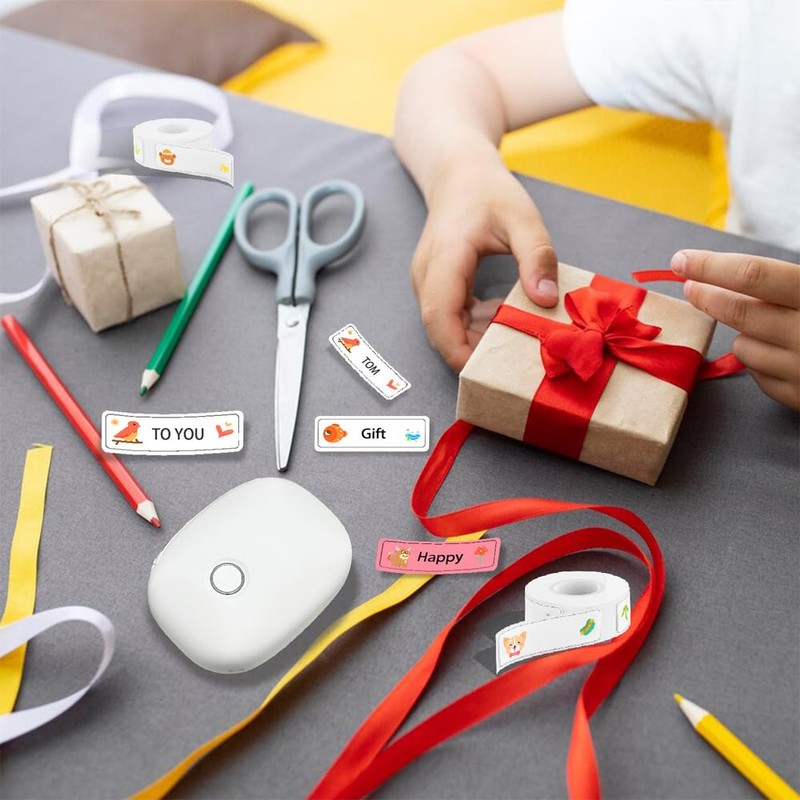 Sarini HD Mini Label Printer Pocket Bluetooth Wireless Printer Convenient