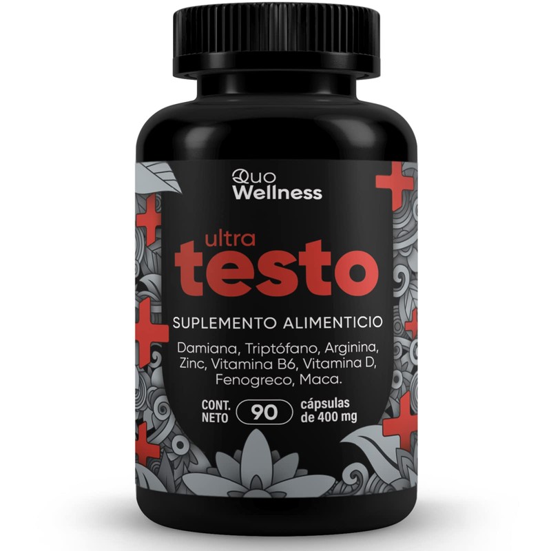 Ultra Testo | Precursor Para Hombres | Maca Negra, Fenogreco,