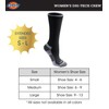 Dickies womens Dritech Advanced Moisture Wicking Crew Sock (6/12 Packs)Black