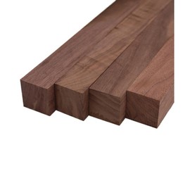 Walnut Turning Blank Squares - 1.5" x 1.5" (4 Pcs) - Size: 1.5" x 1.5" x 6"