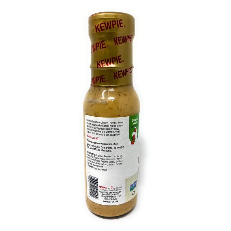 Kewpie Japanese Salad Dressings 8oz (236mL), 1 Pack (Deep-Roasted Sesame)