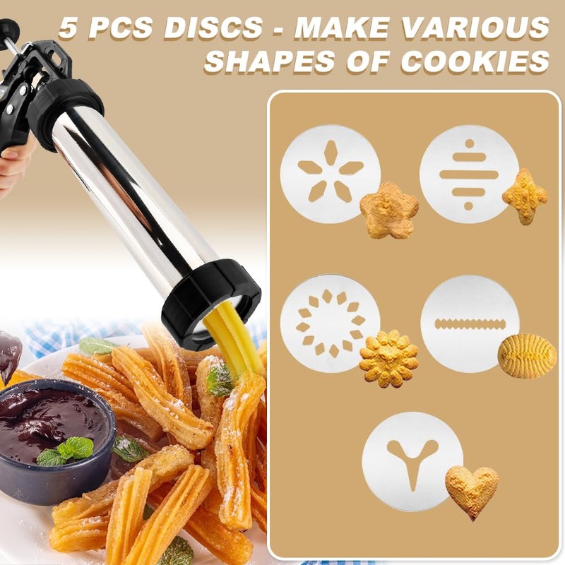 24pcs Churro Maker Machine Multifunctional Hollow Churros Machine,Churreras Para Churros