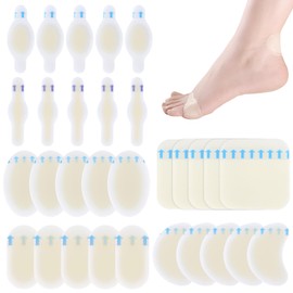Ainelure 30 PCS Blister Plasters for Feet - Hydrocolloid Gel Blister Plasters Heel Blister Prevention Patches for Heel Foot Patches