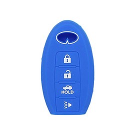 SEGADEN CV4508 - Funda protectora de silicona compatible con llave inteligente de 4 botones INFINITI CV4508, color negro