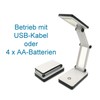 Mobile COB LED Desk Lamp Foldable 3 Brightness Levels Ideal