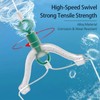 Almpal 20pcs Fishing Gear Kit - 10 Anti-Tangle Fork-Shaped Swivel