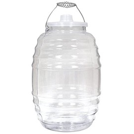 Royal Cook Vitrolero Aguas Frescas Tapadera Plastic Water Container with Lid, 5 Gallon, Clear [CONTAINER AND LID, COMPLETE SET] [1 UNIT]