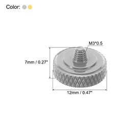 PATIKIL Camera Shutter Button Set of 2 Copper Camera Buttons Engraved for DSLR/SLR Cameras, Go and Silver