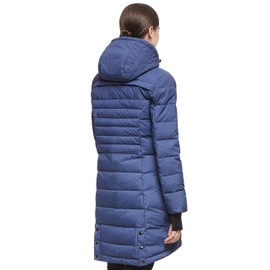 Orolay Women's Down Jacket Coat Mid-Length Blue M