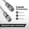 THE CIMPLE CO 50 Foot White - Solid Copper Coax