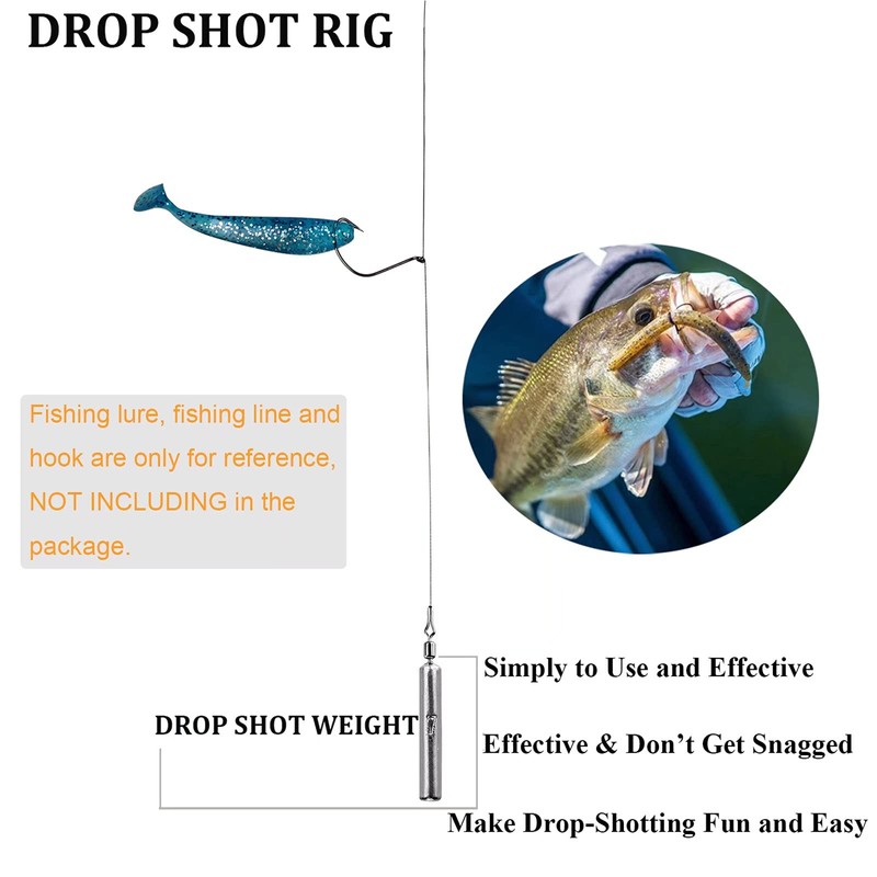 THKFISH Fishing Weights Fishing Sinker Drop Shot Weights Fishing Weights Kit