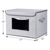 Univivi Univivi Fabric Foldable Storage Boxes [4-Pack] Large Collapsible Stackable