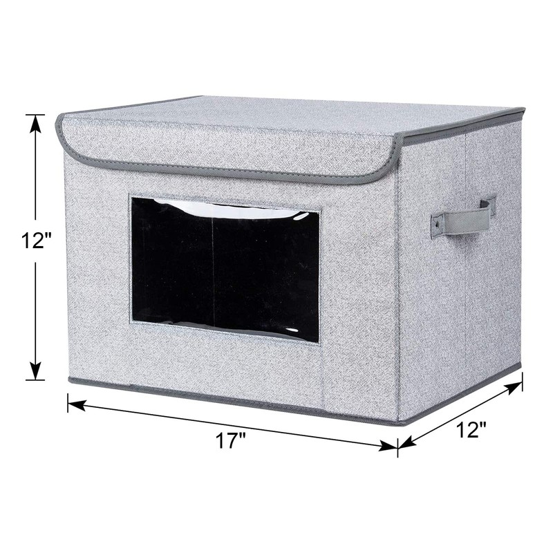 Univivi Univivi Fabric Foldable Storage Boxes [4-Pack] Large Collapsible Stackable