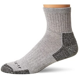 Carhartt Men's 3 Pair Pack Work Socks, Grey, Shoe Size: 11-15