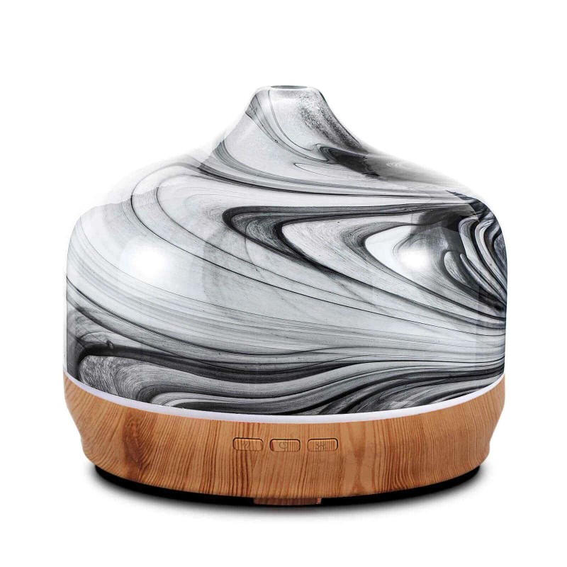 Porseme 500ml 3D Glass Oil Diffuser - Auto Shut -