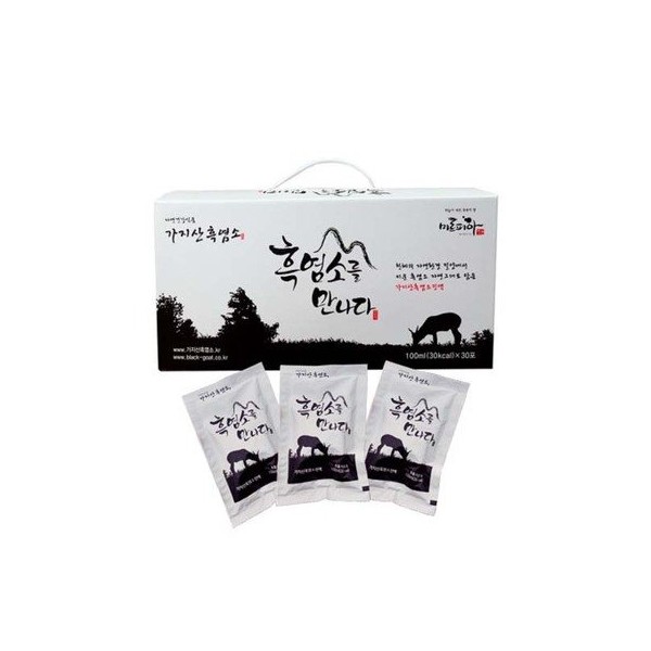 Heukdamman Premium Black Goat Extract 100ml 30 packs / 흑담만 프리미엄 흑염소진액 100ml 30개입