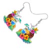 BONSNY Hawaii Tropical Beach Earrings Summer Luau Party with Crab