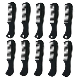 SAFIGLE 10pcs Beard Comb for Men Travel Pocket Combs Skid Design for Easy Styling