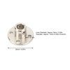 Acoplamiento de Eje de Brida, Plata 5 Piezas Conector de