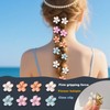 Flomiara Mini-Haarklammern, Kristall-Haarspangen, kleine Blumen-Haarnadeln, Haar-Accessoires, süße Mini-Haarspangen, Haarstyling-Zubehör, die