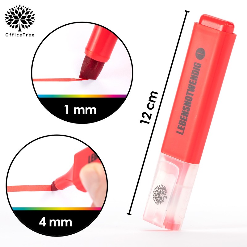 OfficeTree 8 Funny Highlighter Set in Box - Cute Sayings