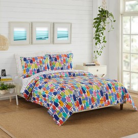 Makers Collective Buoys Quilt Set, Twin, Multi