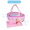 Baby Doll Cradle Bassinet Portable Doll Carrier Carry Bag,Doll Accessories