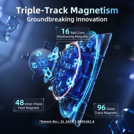 Moyu Aosu V7 4x4 Magnetic Speed Cube without Sticker with UV Coating, 4 x 4 Flagship Edition Cube, 160 Magnets, Non-Stick Design, Rubik's Cube with Adjustable Elasticity (Improved 3-Spu