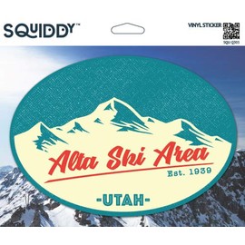 Squiddy Alta Utah - Vinyl Sticker Decal for Phone, Laptop, Water Bottle (3" Tall)