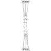 Rhinestone Brass Metal Bracelet Watch Band Strap Replacement for IOS