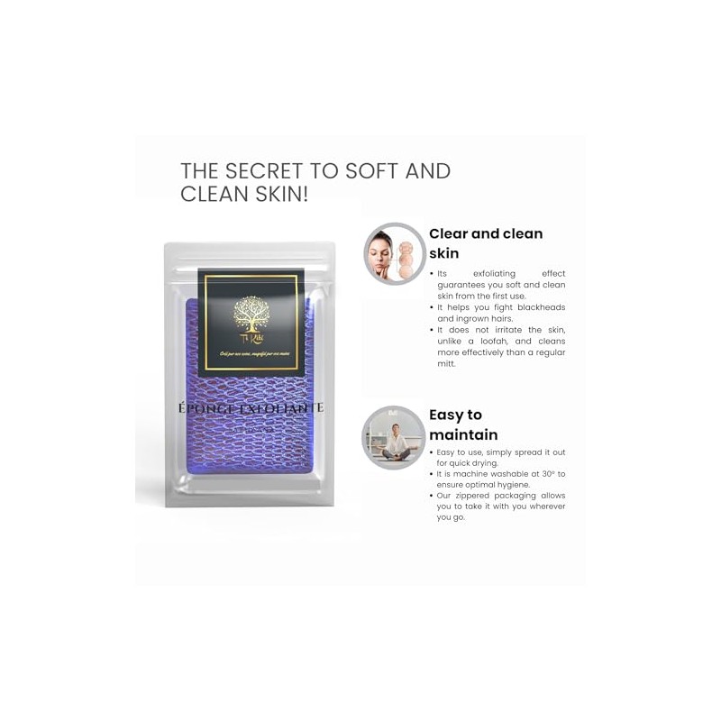 African Net Sponge Body Scrubber – XL Exfoliating Cloth for