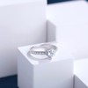 Miaofu Engagement Rings 18 Carat White Gold Plated 925 Sterling