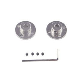 CHANCSフランジカップリングコネクタ 内径7mm 外径16mm 電解鋼板モーターガイドシャフトカプラ モーターコネクタ