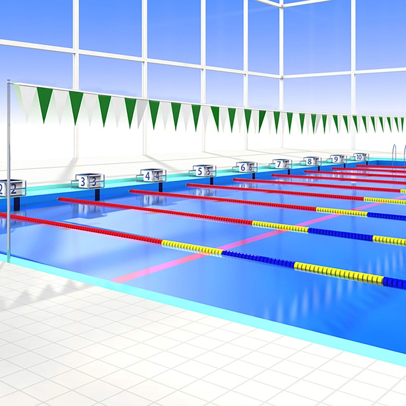 Water Gear Backstroke Flags - Meets All Regulations - Heavy-Duty