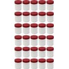 30 Ointment Jar Containers Cream/Ointment Kruke, 60ml Capacity with Red