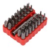 Safety Screwdriver Bits, 33-in-1 Chrome Vanadium Steel Torx Hexagonal Star