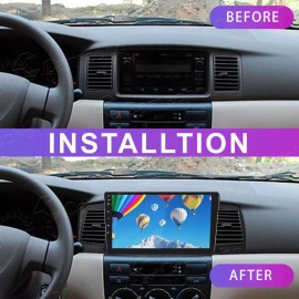 Camecho Apple Carplay For Toyota Corolla 2003-2008 Android 13 Car Stereo Radio GPS Navi
