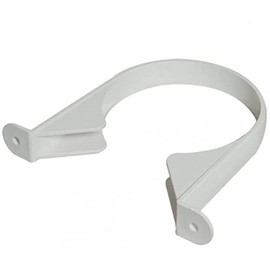 FLOPLAST 110mm Soil Pipe Clip White - Bag of 2