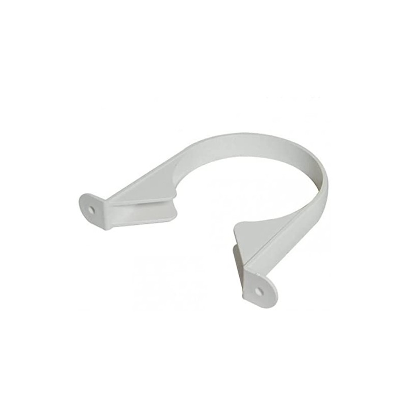 FLOPLAST 110mm Soil Pipe Clip White - Bag of 2