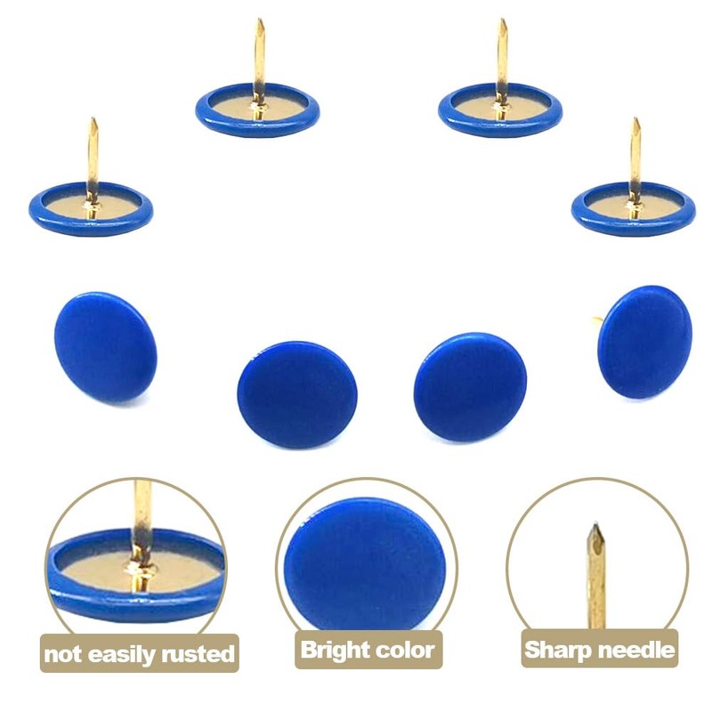 Yosawo Pack of 150 Colourful Thumbtacks Round Pins Thumbtacks for