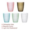 sourcing map 10oz Acrylic Drinking Glasses, 4Pcs Plastic Reusable Tumblers
