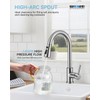 WEWE Kitchen Faucets with Pull Down Sprayer, Leak-Proof Stainless Steel