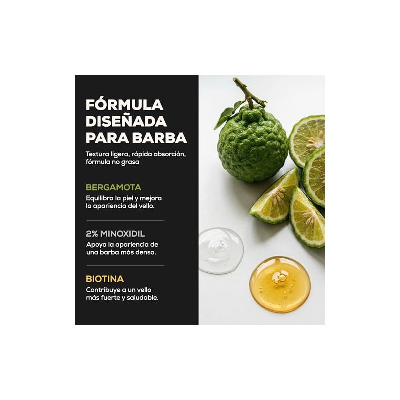 Kit para Crecimiento de Barba con Suero y Cera, Hombre,