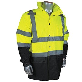 Radians RW30-3Z1Y-L Industrial Safety Coated Rain Jacket, Multicolor, One Size