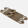 Tiazza 2Pcs Chinese Vintage Style Antique Brass Straight Plate Pull
