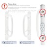 MaxxGeek Sliding Patio Door Handle Set with Mortise Lock, Zinc