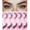 EVENTILL Lashes Fox Eye Lashes 16MM False Eyelashes Wispy Eyelash