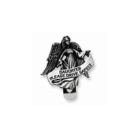 FB JEWELS Solid Pewter Finish Daughter Guardian Angel Visor Clip