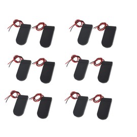 Saim 2 x CR2032 Cell Plastic Battery Holder 6V Output with Wire Lead On/Off Switch 12 Pcs